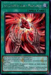 This is an image for the product Succumbing-Song Morganite that has a rarity of Secret Rare in the Essential Selection 02 with a card code of ES02-AE100 that is available on the TEKKX Product website.